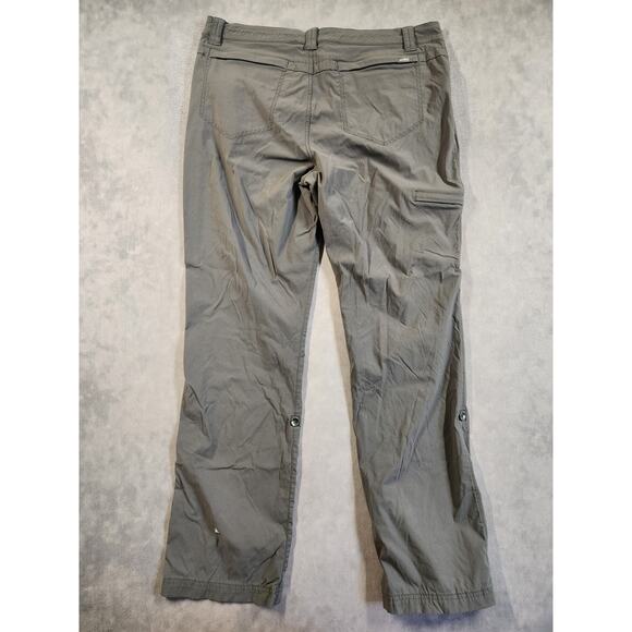 Eddie Bauer Travex Pants Women Size 14 Gray Nylon Stretch Hiking Outdoors Light - Picture 6 of 12
